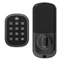 Yale ProSL Key Free Z-Wave Plus Push Button Deadbolt, Gen5, Black Suede